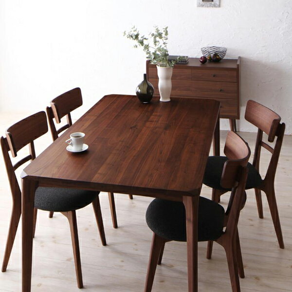 【25日★100名様★全品5%OFFクーポン】 無垢との出会い 天然木 ウォールナット ダイニングテーブル 無垢 W150 無垢材 北欧 幅150 おしゃれ 高級 単品 高さ70cm 150 4人 ブラウン