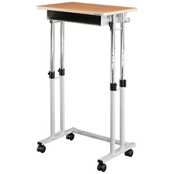 バウヒュッテ|Bauhutte スクールスタンディングデスク [W639xD400xH700〜1080mm(キャスター取付時 50mm)] ブラック BCBHD-600H-BK