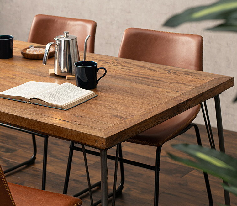 天然木無垢集成材ダイニングテーブル 椅子set 3点セット 5点セット