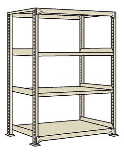 ポイント10倍】【直送品】 サカエ 中量棚BW型(500kg/段・単体・高さ