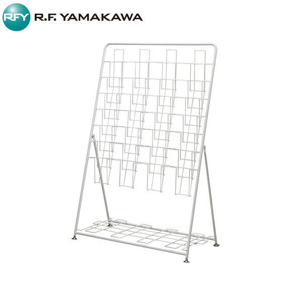 【法人限定】【車両制限】【車上渡し】【地域制限有】【メーカー直送】アール・エフ・ヤマカワ パンフレットスタンド 7段 4列 ホワイト RFPFS-QUWH 折りたたみ式 折り畳み式 コンパクト 収納 リーフレット 白 折りたたみ式 コンパクト 収納