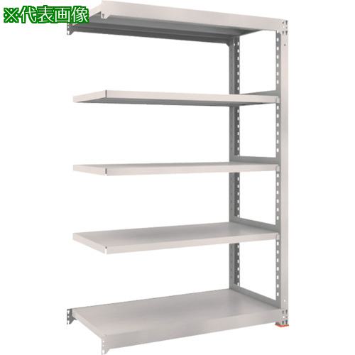 ■TRUSCO M3型中量棚 1500X921XH1800 7段 連結 免震樹脂ベース付 ネオグレー〔品番:M36597BSFC〕【3788327:0】[店頭受取不可]
