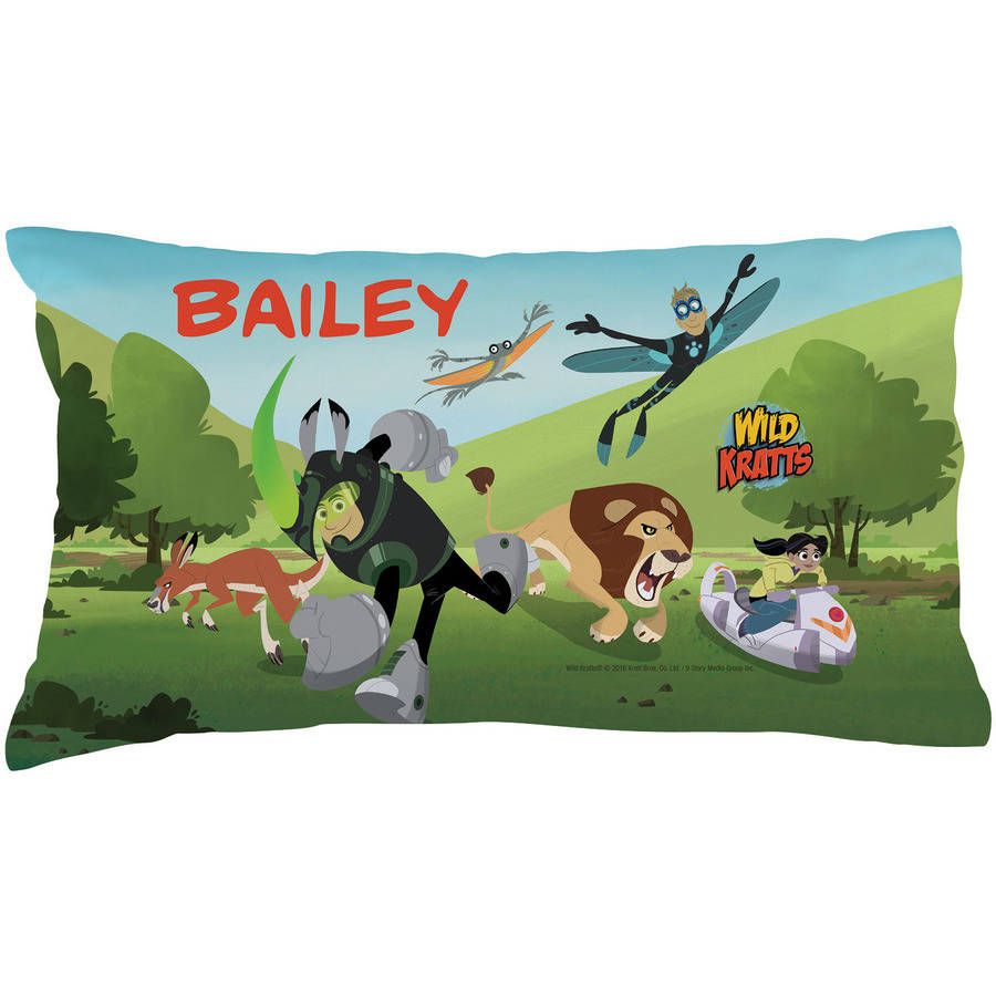 [送料無料] 名入れ Wild Kratts アドベンチャーピローケース [楽天海外通販] | Personalized Wild Kratts Adventure Pillowcase