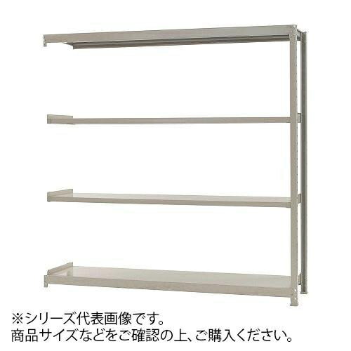 軽中量ラック 耐荷重200kgタイプ 連結 間口1500×奥行450×高さ1500mm 4段 アイボリー CMLF-1435341【納期目安:1週間】