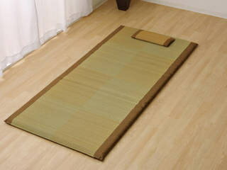 IKEHIKO イケヒコ い草 国産 ごろ寝マット フリーマット 枕付 ブラウン シングル マット 約90×200cm 枕 約40×20cm 7530390 メーカー直送 同梱不可 カード決済のみ対応 沖縄・北海道・離島お届け並びに時間指定不可