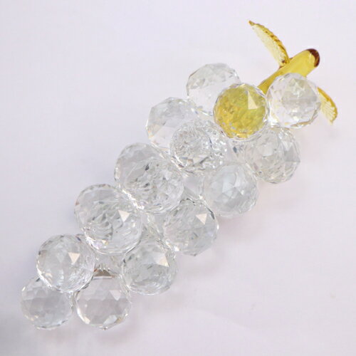 クリスタル 置物 オブジェ おしゃれ グレープ クリア 葡萄 洋風 飾り物 ガラス置物 硝子 インテリア 雑貨