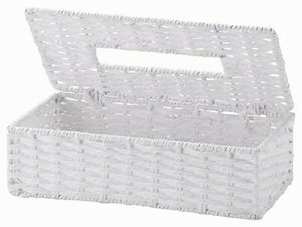 ペーパーティッシュボックス ホワイト CH-535WH【ナチュラル