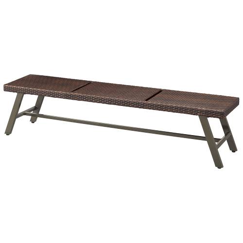 ベンチ CORSICA BENCH コルシカベンチ1800 CHERRY(チェリー) 幅1800×奥行400×高さ420/業務用/新品/送料無料/テンポス