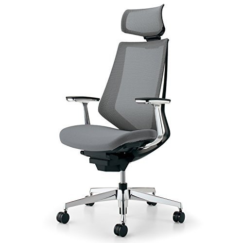 【組立無料】 コクヨ デュオラ イス オフィスチェア ソフトグレー メッシュ ヘッドレスト デスクチェア 事務椅子 シンプルデザイン多機能チェア CR-GA3045E6KZE3-W