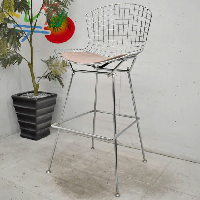 Knoll Studio ベルトイア コレクション カウンターハイスツール クローム仕上げ 2022031703【中古オフィス家具】【中古】