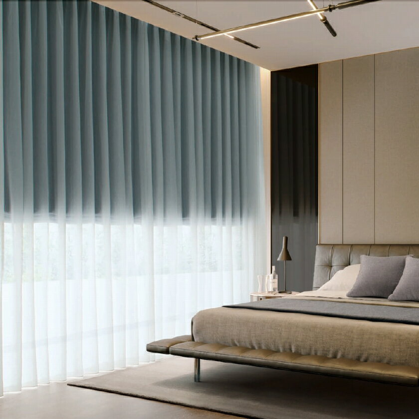 MODE S カーテン▼グレードアッププリーツS(約2倍ヒダカーテン)本縫い 上級ウェーブ加工▼スミノエ モードエス【カーテン幅351～400×カン下寸法181～200cm】シアーシリーズ D-4459 シアー レース ヨコ 日本製