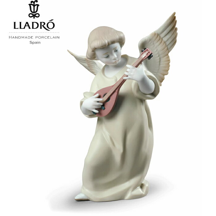 天の調べ LLADRO リヤドロ リアドロ 天使 マンドリン 演奏 出産祝い 置物 オブジェ インテリア 磁器 かわいい スペイン プレゼント お祝い 新築 開業 癒し リビング 寝室 事務所 オフィス 【正規品】01009185