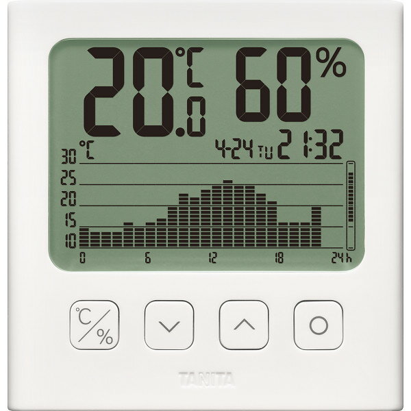 タニタ グラフ付きデジタル温湿度計 TT-581 | 0291080