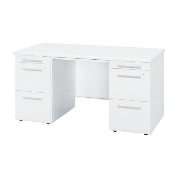 【法人様限定】NEW 日本製 システムデスク 50Cシリーズ / A4ファイルが2段に収納できるAA袖デスク W1600mm×D600mm×H720mm 50CBH-166AA(WW/PW) ワークデスク 仕事 机 パソコン pc おしゃれ 160cm 奥行60cm オフィス 白 引き出し 引き出し付き パソコンデスク 事務用デスク