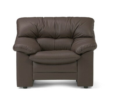 【送料無料】オプティマアームチェア応接ソファー ブラウン(RE-3071 L BR)【皮張り ビニールレザー張り】