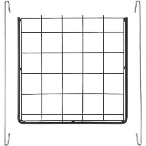 トラスコ中山 メッシュ棚板(ステー付)255X260黒【取寄商品】