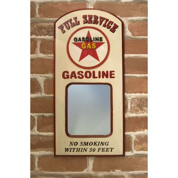 Pub Sign ミラー GASOLINE