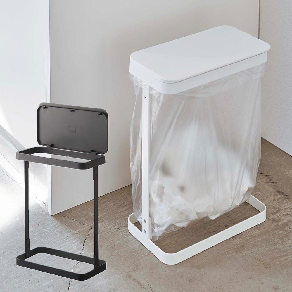 ゴミ袋ホルダー ルーチェ スリム LUCE GARBAGE BAG HOLDER ホワイト ブラック TOWER タワー 5401 5402 (本州・四国・九州送料無料) YAMAZAKI 山崎実業 ゴミ箱 ゴミ袋 ラック ワゴン 目隠し 分別