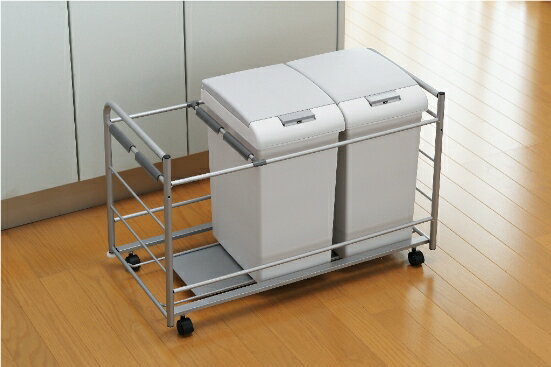 ダストペールワゴン(分別ごみ箱)JE2 送料無料 パッキンフタでにおい漏れなし