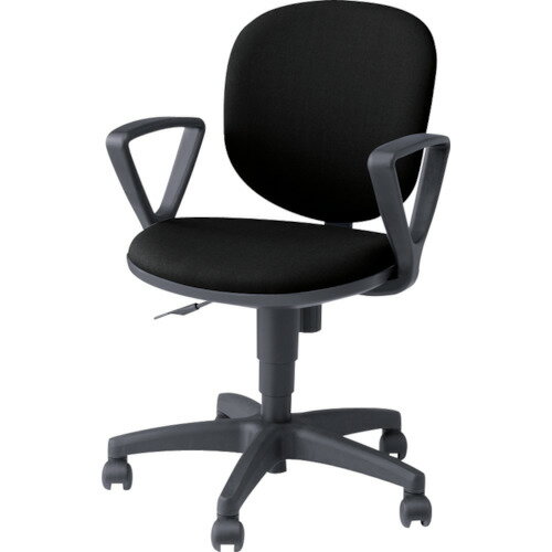 ナイキ 事務用チェア ブラック 固定肘付 〔品番:SER511F-BK〕[1246777]「送料別途見積り,法人・事業所限定」【大型】