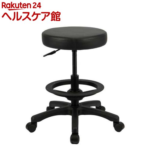 Digio2 ラウンドチェア ハイタイプ RZR-113BK(1個)