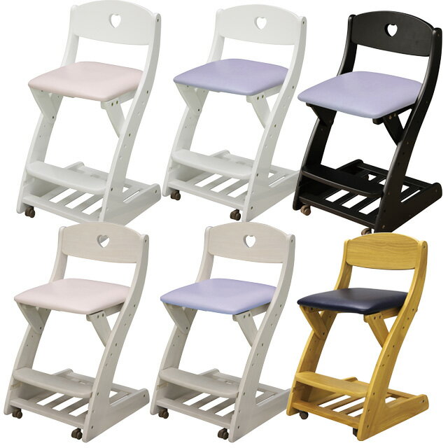 木製チェア 学習チェア キャスター付き 木製 子供用 椅子 ラバーウッド 座面PVC 木製チェア チェア 学習イス 勉強イス ダイニングチェア キッズ家具 子供部屋用