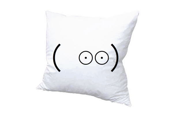 【送料無料】 絵文字クッションカバー【顔文字】【目】【クッション別売】【プレゼント】【誕生日】【スマホ】【ケータイ】【インテリア】【雑貨】【グッズ】【45×45】【ホワイト】【ギフト】【結婚式】【お祝】【クリスマス】【ふわふわ】【綿】【白】