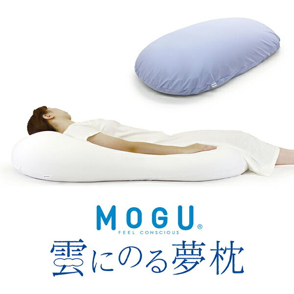 雲にのる夢枕(本体・カバーセット)専用バッグ付 定番色5つから選べる MOGU ビーズ クッション 大きい ビーズクッション 特大