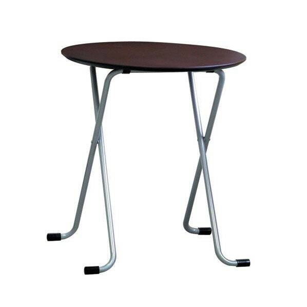 ※法人専用品※ルネセイコウ テーブル 丸 タ゛-クフ゛ラウン/フ゛ラツク W-63TD 1P