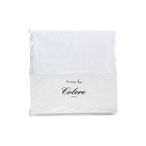 大塚家具 枕カバー(小) コローレニット WH まくらカバー(封筒型)超長綿 天竺ニット編み ホワイト