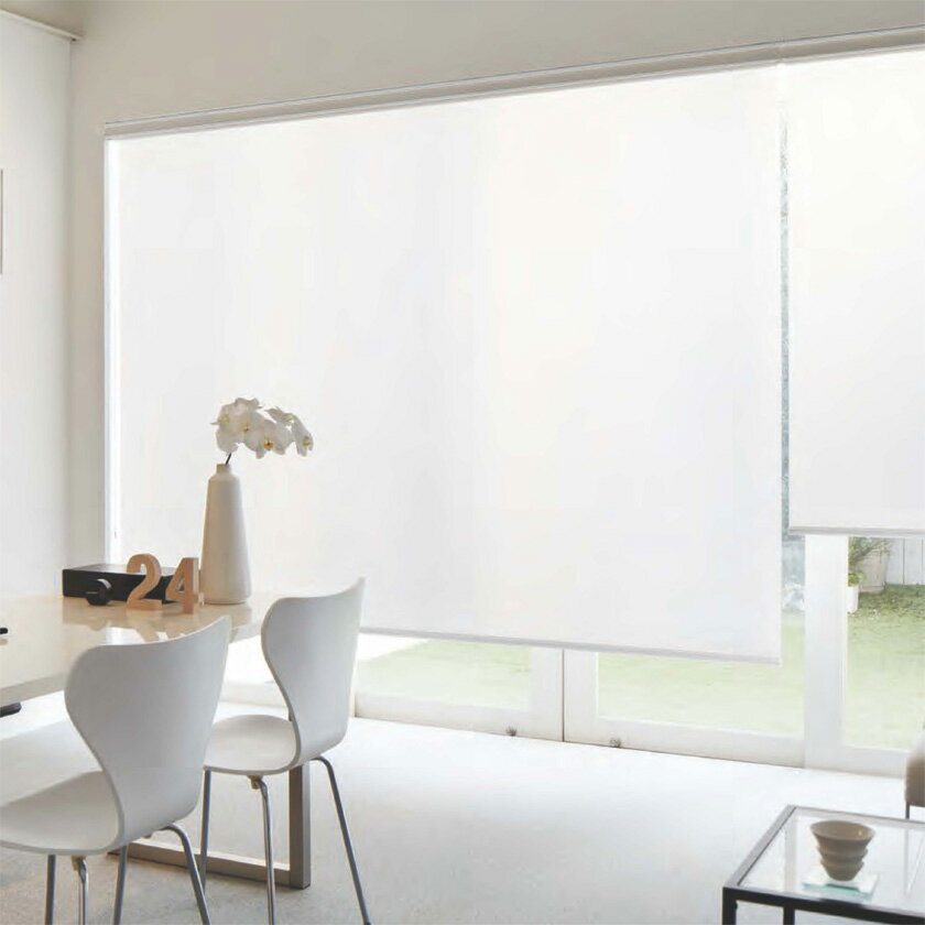 ロールスクリーン タチカワブラインド▼ラルクシールド▼プルコード操作 ワンタッチチェーン操作 チェーン操作 チェーン持出し操作無地 デイズ RS-1294〜1297 オーダーサイズ ネジ止め式【製品幅805〜1200×製品高さ1610〜2000mm】