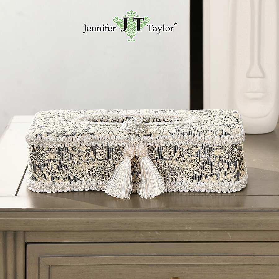 即日発送 ティッシュボックスカバー ティッシュケース 布 いちご泥棒グレー ジェニファーテイラー Jennifer Taylor Strawberry Thief GR