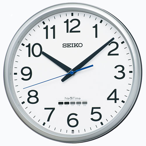 セイコー(SEIKO) ZS254S(銀色メタリック塗装) ネクスタイムシリーズ 電波掛け時計