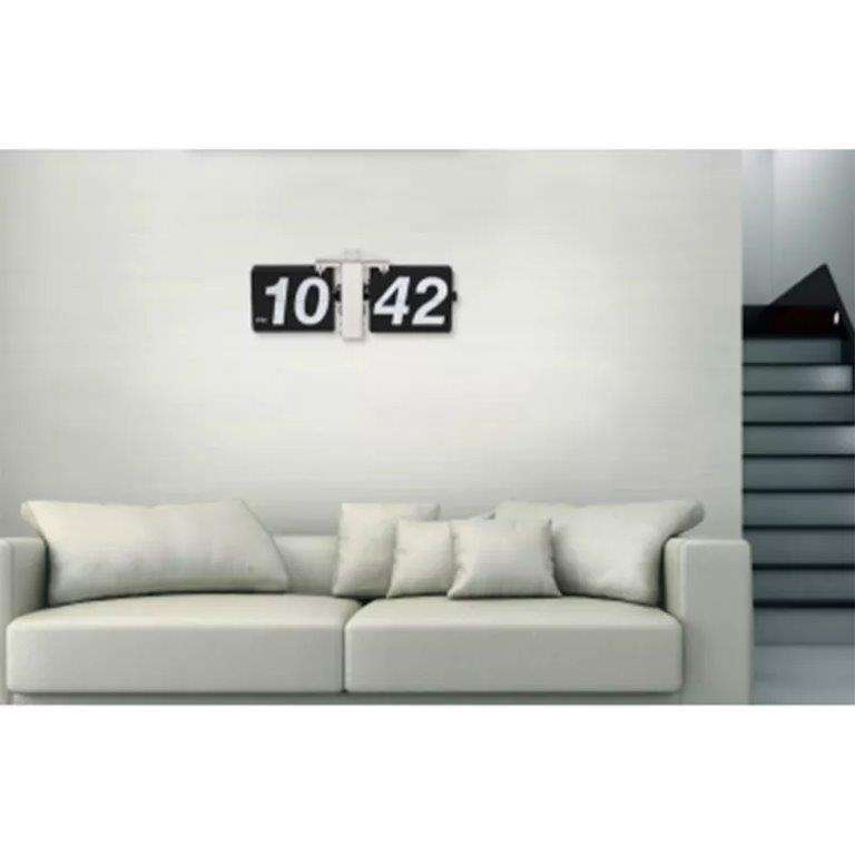 簡単なスタイリッシュなビッグキャラクター自動フリップクロック古典的なホームオフィス家具時計