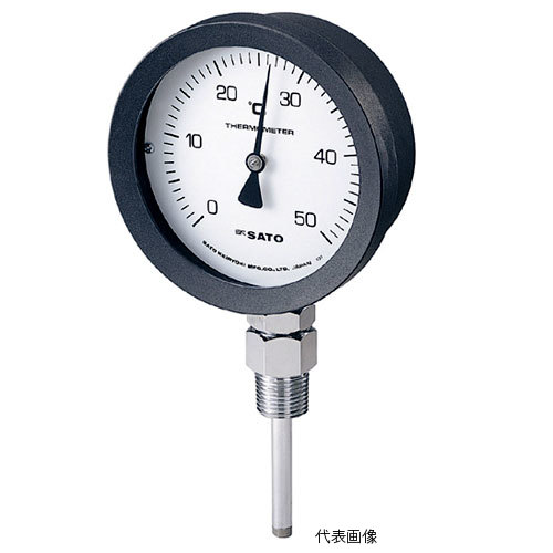 ☆佐藤/SATO バイメタル温度計 BM-S-100P (0〜150℃, L=150mm, R(PT) 1/2) (2085-56)