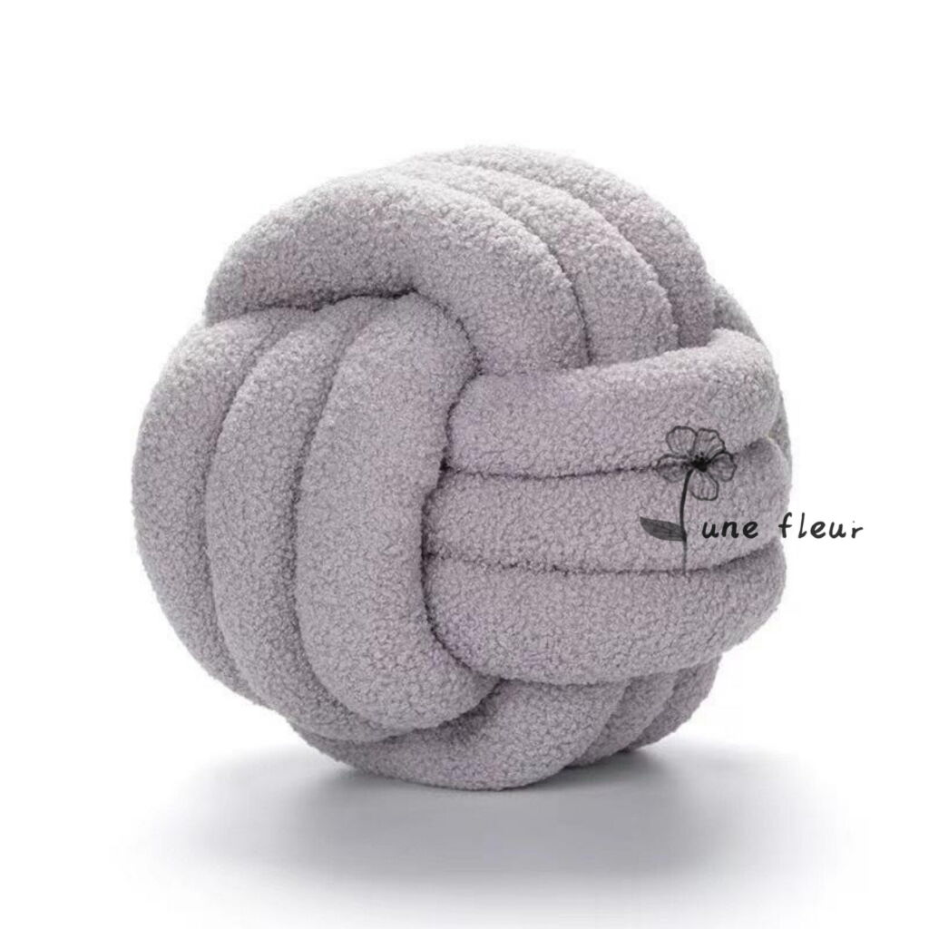 25250023 結び目クッション インテリア雑貨 ノットクッション 北欧風 ノットボール ホームインテリア 直径27cm×高さ22cm