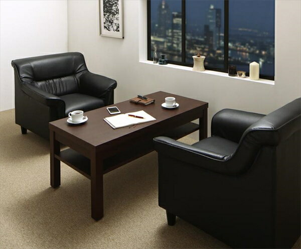 条件や目的に応じて選べる 重厚デザイン応接ソファセット Office Road オフィスロード ソファ2点
