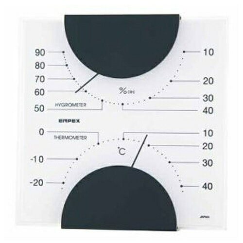 EMPEX エンペックス 温度・湿度計 MONO 温度・湿度計 ホワイト MN-4811【納期目安:1週間】