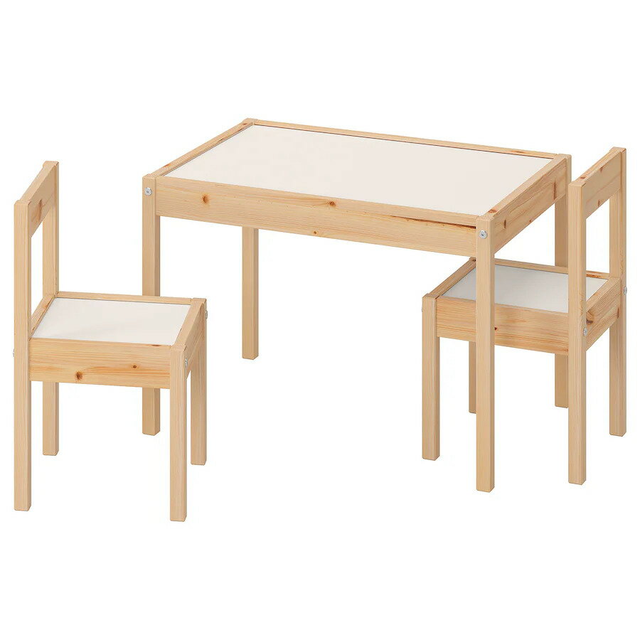 IKEA イケア LÄTT レット 子供用テーブル チェア セットチェア2脚(101.784.13)