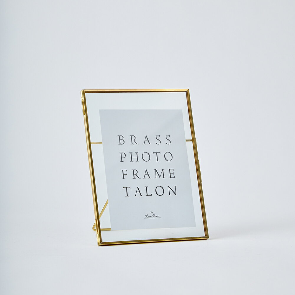 ＼人気商品♪/shesay BRASSフォトフレームタロン(L) BRASS ブラス 真鍮 フォトフレーム フォト 写真 スタンド 写真立て デスク 思い出 ハンドメイド シンプル 旧:SHISEI-Hornplease 母の日