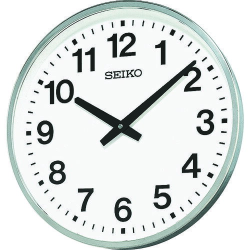 SEIKO(セイコー) クオーツ掛時計 大型屋外防雨型オフィスクロック 直径450×78 金属枠 (1個) 品番:KH411S