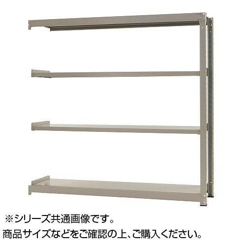 【代引き・同梱不可】中量ラック 耐荷重500kgタイプ 連結 間口900×奥行750×高さ1500mm 4段 ニューアイボリー【オフィス収納】