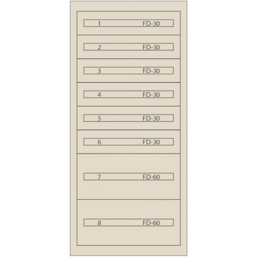 ■ヴィドマー ファインキャビネットFC-300E-IV(塗装色:アイボリー) FC300EIV(1672453)[法人・事業所限定][直送元]