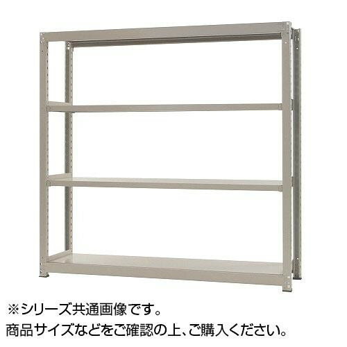 【代引き・同梱不可】中量ラック 耐荷重300kgタイプ 単体 間口900×奥行900×高さ2400mm 4段 ニューアイボリー【オフィス収納】