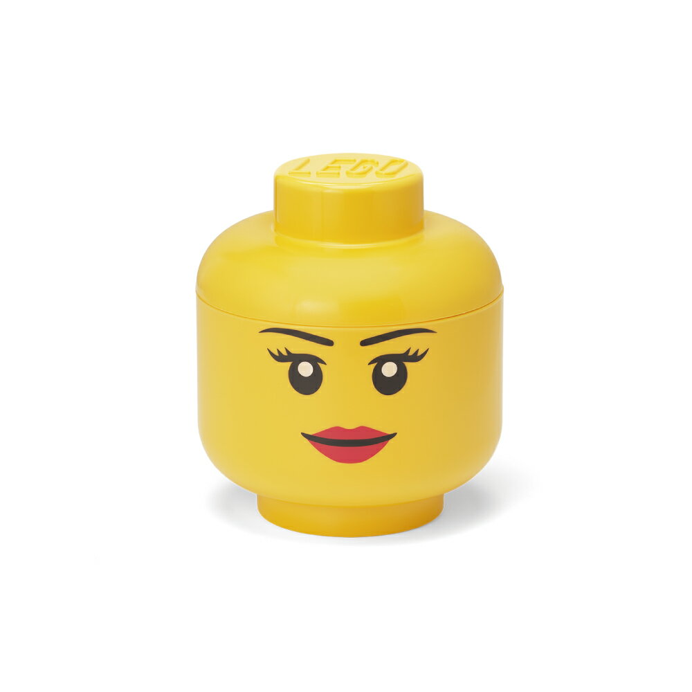 ルームコペンハーゲン レゴ ストレージヘッド スモール - ガール - ブライトイエロー / Room Copenhagen LEGO STORAGE HEAD SMALL - GIRL - Bright Yellow 40311725 5711938030186【日本総輸入元】