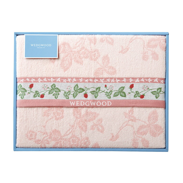 ウェッジウッド ワイルドストロベリー タオルケット ピンク RR88500030 112-A031