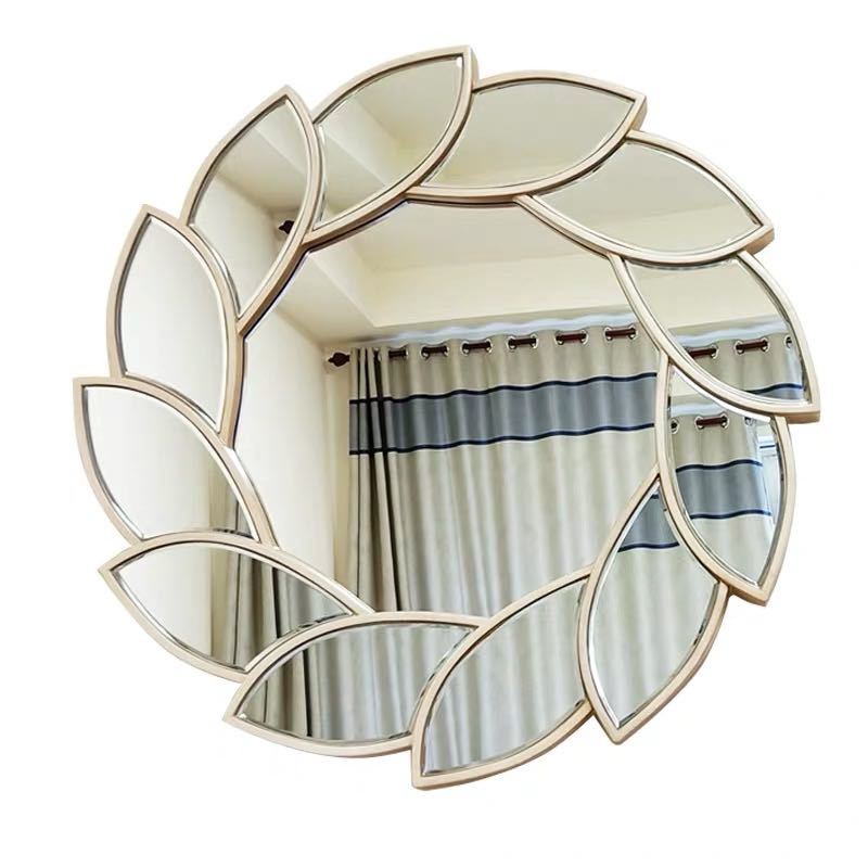 A024647壁掛け鏡 .壁掛け 壁掛けミラー ウォールミラー80cm 高級豪華鏡 アンティーク調