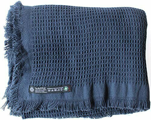 キーストーン マルチカバー ワッフルスロー ネイビー 150×220cm