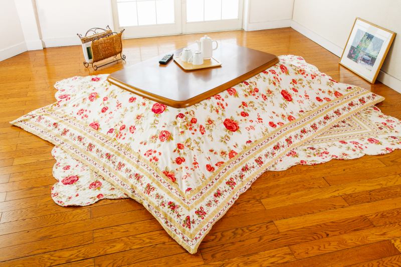 【195x195cm】 バーバラ【インテリア】 こたつ布団カバー リバーシブル