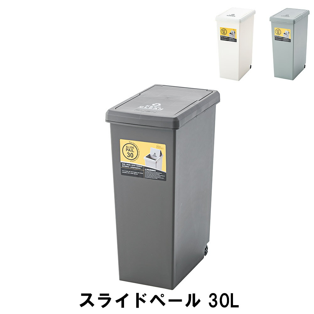 【値下げ】スライドペール 30L 幅24 奥行37 高さ53cm ペール ダストボックス ごみ箱 ゴミ箱 おしゃれ インテリア